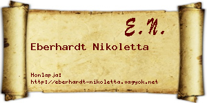 Eberhardt Nikoletta névjegykártya